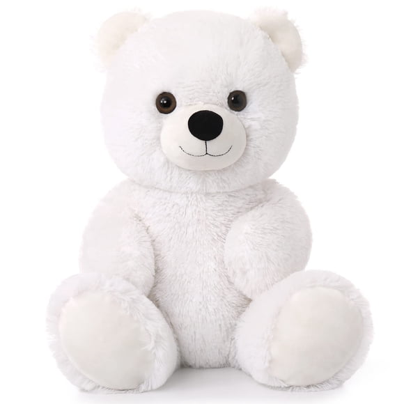 Oso de peluche blanco Tezituor, 45 cm, para niños y niñas