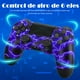 thumbnail image 3 of Mando inalámbrico para PS4, mando a distancia compatible con PlayStation 4/PS4 Slim/PS4 Pro/PC con Windows, iluminación morada, 3 of 6