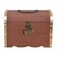 thumbnail image 3 of Hucha del Tesoro caja de almacenamiento de dinero con cerradura y llaves contenedor de almacenamiento de madera para apartamento fiesta favores, 3 of 5