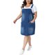 thumbnail image 4 of Agnes Orinda Vestido de Peto Ajustable de Mezclilla para Mujer Talla Grande para Escuela o Universidad, Vestido Midi Casual de Verano con Bolsillos 3X Azul, 4 of 6