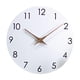 thumbnail image 1 of Reloj De Pared Silencioso Minimalista Arte De La Pared Decoración Para Cocina Hotel Cocina Isla Blanco, 1 of 3