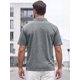 thumbnail image 3 of INSPIRE CHIC Camisa Polo Retro para Hombre de Manga Corta Verano Camisas Polo Vintage XXL Gris, 3 of 5
