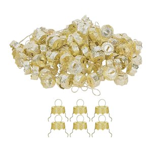 Bothyi - 50X Tapas Para Adornos Navideños Tapas Para Colgar Adornos Navideños De Repuesto Amarillo