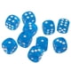 thumbnail image 1 of Paquete De 10 Dados Acrílicos D6 De Seis Caras Para Juguetes De Juego De Mesa De Fiesta D&D TRPG Azul, 1 of 3
