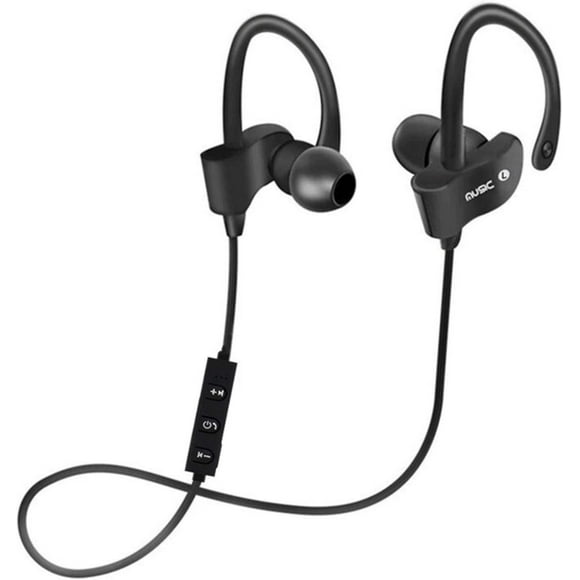 Audífonos Bluetooth Auriculares Inalambrico Gancho Recargable Gamer Manos Libres Y Cable (Negros)