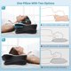 thumbnail image 4 of Almohada cervical DONAMA, espuma viscoelástica para aliviar el dolor de cuello, negra, 4 of 8