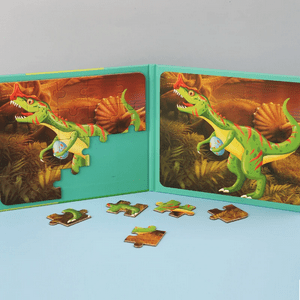 Genérico - Set 3 Juguete Puzzle Rompecabeza Dinosurio Iman Niños Lau