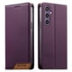 thumbnail image 1 of Funda Tipo Cartera de Cuero Sintético para Samsung Galaxy S23 FE Bloqueo RFID, con Ranuras para Tarjetas y Bolsillo para Efectivo, Cierre Magnético Fuerte Morado, 1 of 6