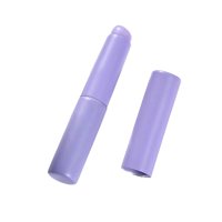 Magideal - Pincel De Silicona Para Labios, Pincel Para Lápiz Labial Con Tapa, Pincel De Maquillaje De Labios En Ángulo Lavable, Multifuncional Para Niñas, Salón, Violeta
