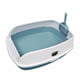 thumbnail image 3 of Caja De Arena Para Gatos Semiabierta, Inodoro Profundo Portátil Con Cuchara, Orinal Para Gatos, Azul, 3 of 5