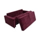 thumbnail image 2 of Sofa Cama Multifuncional Felpa Rojo Burdeo, 2 of 3
