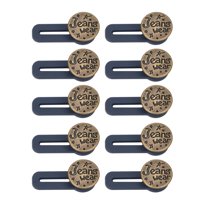 Magideal - 10 Uds. Botones Extensores Botones Extensores De Cintura Para Hombres Y Mujeres Botón Expansor De Pantalón Elástico Instantáneo Para Cintura , Estilo Estilo A