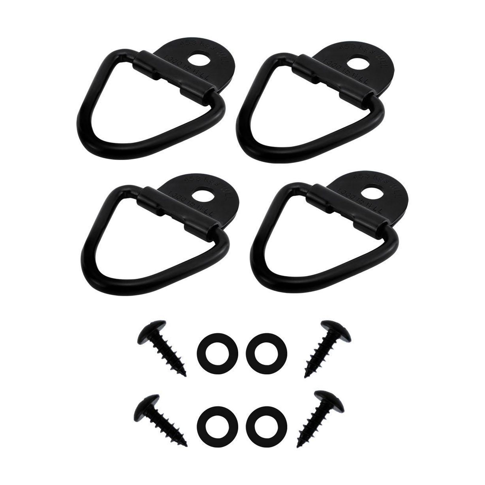 Ioensy - Clip De Montaje En Superficie De Anclaje De Amarre De Anillo En V De Carga Para Camiones Domésticos, Ganchos De 4 Piezas