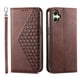 thumbnail image 1 of Funda Flip FOXDOCK para Samsung Galaxy A06 , Estilo Billetera con Diseño Rombo, Correa de Mano y Soporte, Uso Diario, 1 of 6