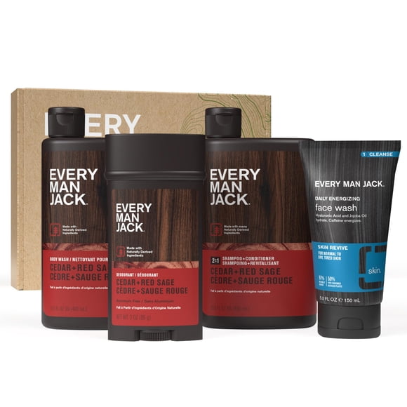 Set de regalo para hombre Every Man Jack Cedar + Red Sage Bath & Body