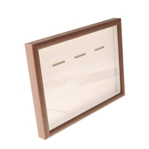 Magideal - Caja De Almacenamiento De Medallas, Marco De Caja De Almacenamiento De Medallas, Decoración De Mesa Versátil, Marco De Fotos De Madera Para Medallas D Color Nogal A4