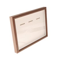 Magideal - Caja De Almacenamiento De Medallas, Marco De Caja De Almacenamiento De Medallas, Decoración De Mesa Versátil, Marco De Fotos De Madera Para Medallas D Color Nogal A4