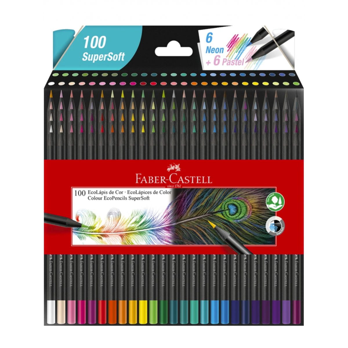 Faber-castell - Lapices De Colores Supersoft Ecolapices 100 Colores
