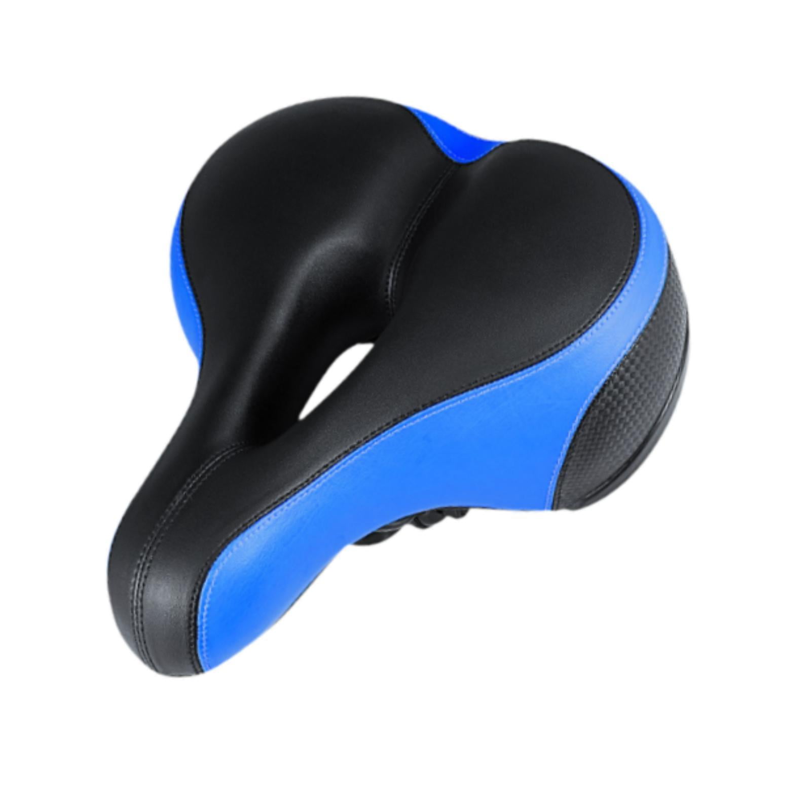 Magideal - Asiento De Bicicleta, Sillín De Bicicleta Con Absorción De Impactos, Ventilación Hueca Para Hombres Y Mujeres, Accesorio Resistente Al Desgaste, Fácil Azul