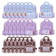thumbnail image 1 of 21 Uds Mochila De Dibujos Animados Bolsas De Golosinas Bolsas De Dulces Con Asa Para Aperitivos De Galletas Violeta Marrón, 1 of 3