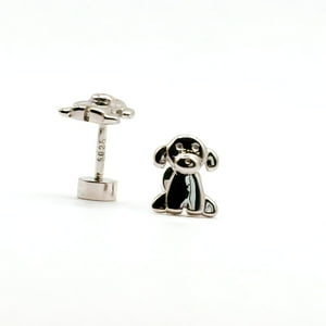 Tiana Joyas - Aros De Perrito De Plata 925