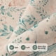 thumbnail image 4 of Alfombra Area Rugxara rosa con estampado floral, lavable, 160 x 230 cm, para dormitorio, 4 of 9