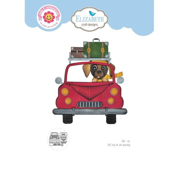 Troqueles Metálicos Barron De 13 Piezas Dog Days Car Para Scrapbooking
