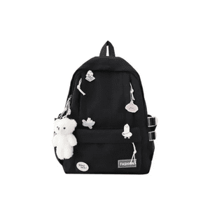 Mochila Kawai Escolar Negro