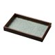 thumbnail image 5 of Bandeja Organizadora De Vidrio En Relieve, Bandeja De Tocador De Maquillaje Multiusos Para Fiestas, Hogar, Rectángulo Marrón Oscuro, 5 of 5