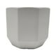thumbnail image 2 of Macetero Maceta De Ceramica Blanco Lineas Verticales L, 2 of 8