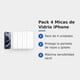thumbnail image 5 of Pack 4 Láminas Mica Vidrio Templado 9H para iPhone 13 Pro Max Protector de Pantalla, 5 of 5