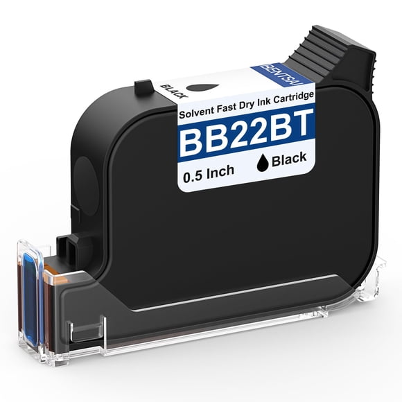 Cartucho De Tinta Bb22bt Solvente Negro De Secado Rápido