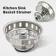 thumbnail image 2 of Colador para fregadero de cocina HIGHCRAFT 97343 de acero inoxidable de 8 cm, 2 of 7