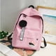 thumbnail image 1 of Solid Color Leisure Time School Backpack Bags for Teenage Girls Backpack Women Bagpack Female Bookbag Travel Backpack, 1 of 3