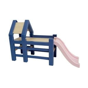 Genérico - Muebles Para Casa De Muñecas A Escala 1/12, Silla Con Exhibición, Cunas Para Casa De Muñecas En Miniatura, Cama, Tobogán Para Casa De Muñecas