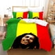 thumbnail image 1 of v1010 Bed Sheets Bob Marley Duvet Cover Sets Music Legends Jamaica Singer Comfortable Bedspreads Queen King Size Bedding Sets Bedroom Decor 3-Piece Bedding Set (1 Duvet Cover + 2 Pillow Shams) Bed She, 1 of 5