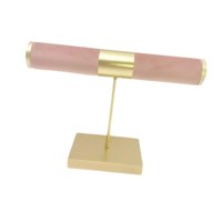 Magideal - Organizador Multifuncional Para Joyería, Soporte Para Presentación De Joyería Rosa Y Dorado, Estante Para Joyería Para Tocador, Escaparate, Regalo Par Estilo A