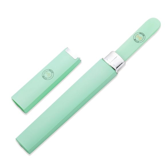 Lima de uñas Malva Belle de cristal verde pastel