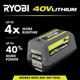thumbnail image 5 of Batería RYOBI OP4080A de 40V y 8Ah de ion de litio, 5 of 9