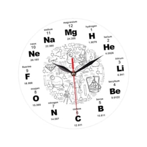 Bothyi - Reloj De Pared Moderno De Ciencia, Acrílico, Sin Tictac, Para Comedor, Oficina, Cocina