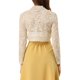 thumbnail image 3 of INSPIRE CHIC Bolero Abierto de Encaje Floral Transparente para Mujer, Cárdigan Corto 2XL Caqui, 3 of 7