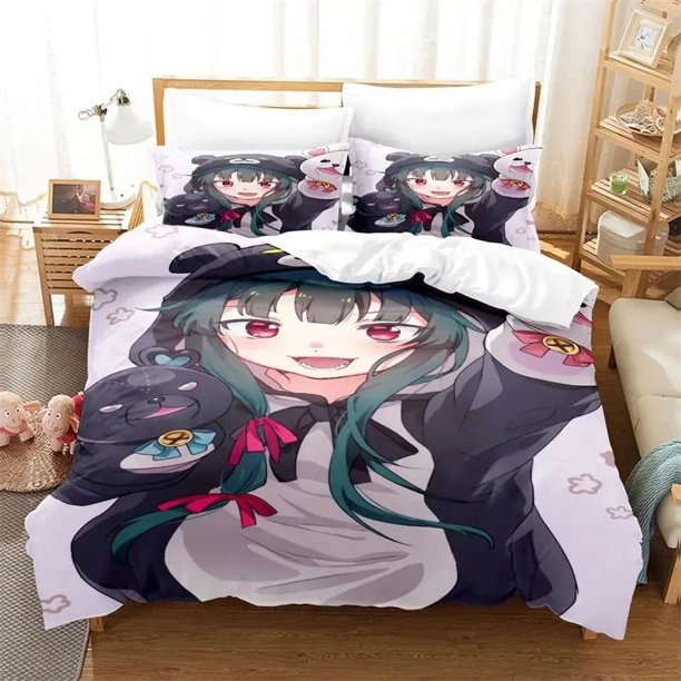 Anime Kuma Kuma Kuma Bear Bedding Sets exquisite bed supplies set duvet cover bed comforter set luxury birthday gift