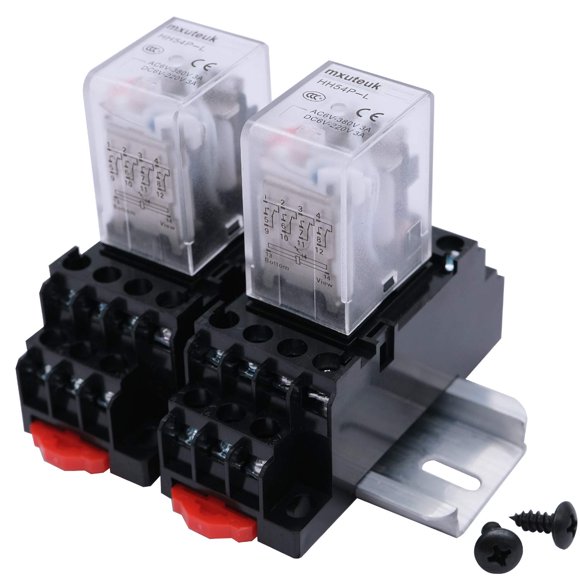 Relé de potencia electromagnética mxuteuk HH54P AC 24V 3A 4PDT