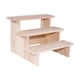 thumbnail image 4 of Soporte elevador de exhibición de madera, estante elevador de exhibición de joyería, soporte de exhibición de madera rectangular para dulces, postres, , 3 capas 20cm, 4 of 5
