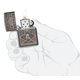 thumbnail image 4 of Mechero de bolsillo Zippo con diseño Art Deco Black Ice, 4 of 6