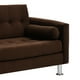 thumbnail image 4 of Sofa Retro 3c Felpa 12 Chocolate, 4 of 6