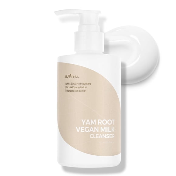 Leche limpiadora vegana de raíz de ñame sintree 220 ml con hidratante