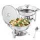 thumbnail image 1 of Juego de platos para buffet Hafing Dish VEVOR, 4 litros, 2 unidades, acero inoxidable, 1 of 3