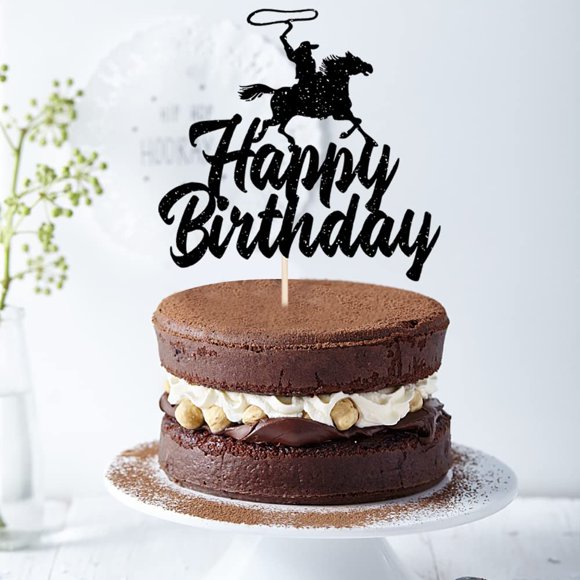 Adorno para tarta Bekaterea 17 cm estilo vaquero western