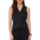 thumbnail image 1 of INSPIRE CHIC Chaleco Recortado sin Mangas con Botones y Cuello en V para Oficina Elegante de Mujer XS Negro, 1 of 6